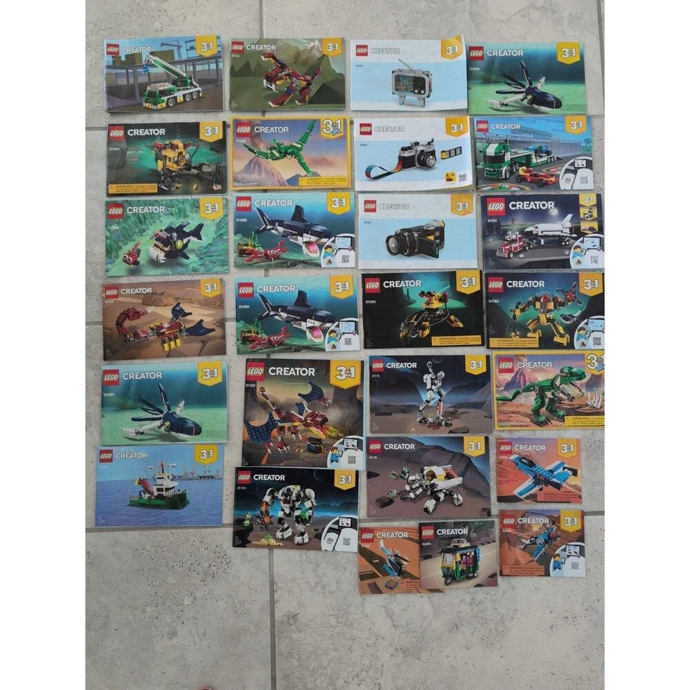 Lego Creator 3 in 1 Lot of 26 MANUALS ONLY